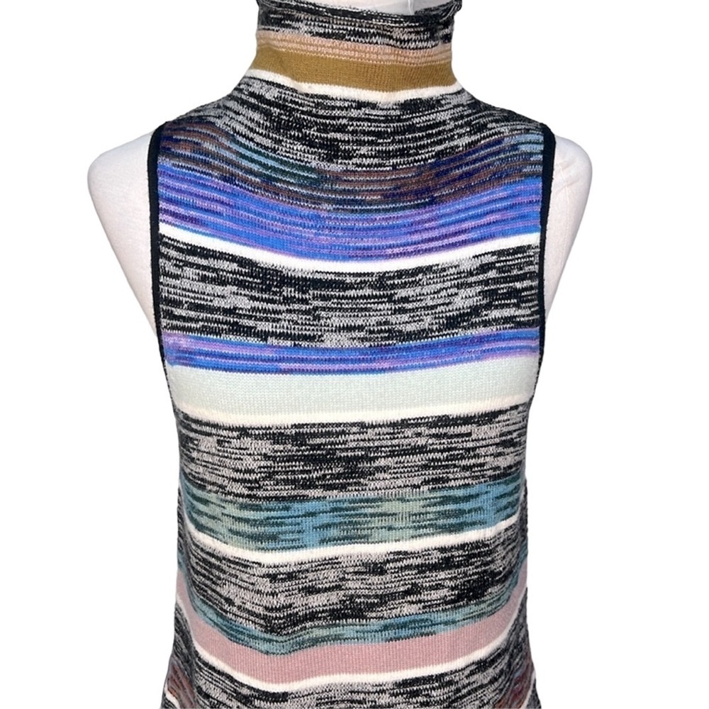 Anthropologie Space Dyed Rainbow Striped Sweater View 3